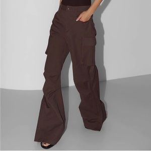 Frankie Shop Valo Cargo Pants Brown
